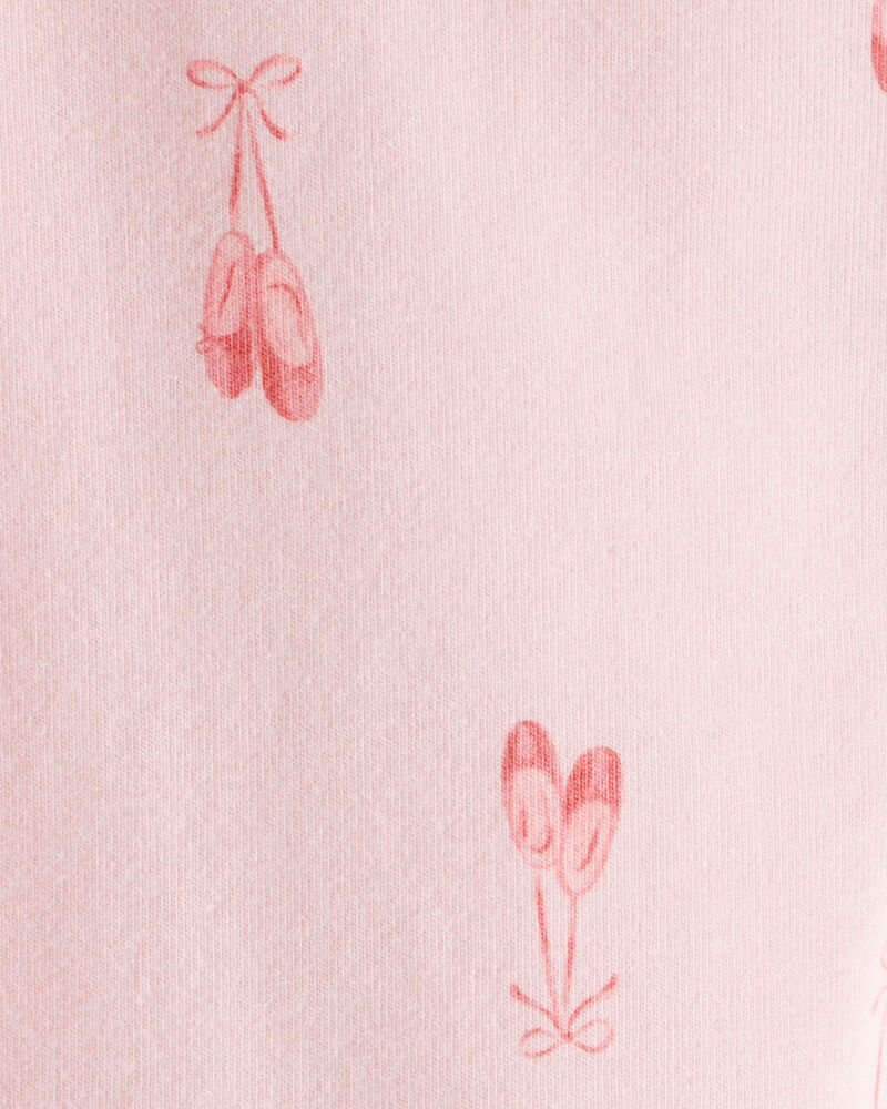 Toddler Girl Cotton Ballerina Stretch Leggings - Pink, image 3 of 4 slides