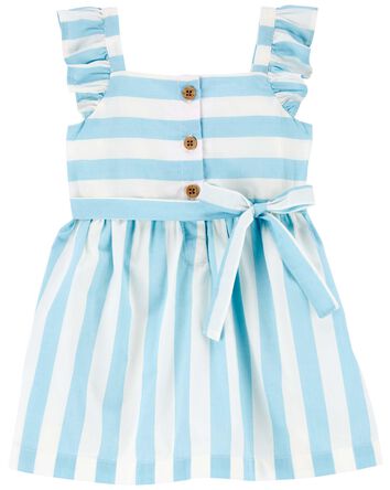 Baby Striped Flutter Dress, 
