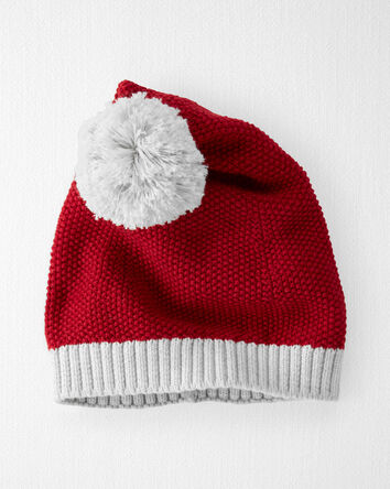 Baby Organic Cotton Santa Hat, 