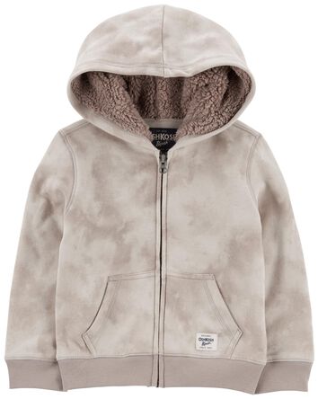 Baby Cloud-Dye Cozy Hooded Jacket, 