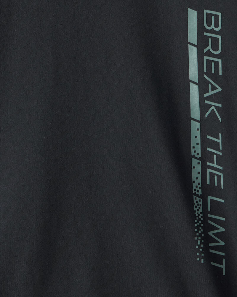 Boys Active Short-Sleeve Graphic Tee - Black, image 2 of 3 slides