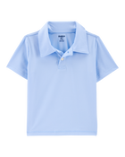 Toddler Active Uniform Polo Shirt in Moisture Wicking BeCool™ Fabric - Blue, image 1 of 3 slides