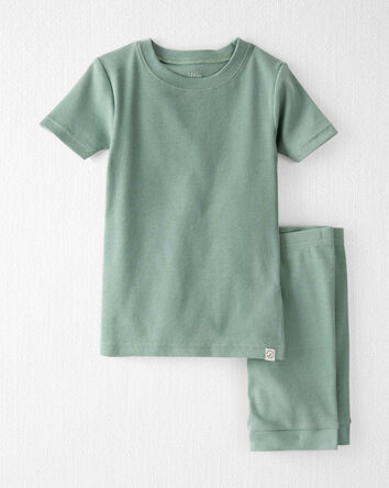 Toddler Organic Cotton Ribbed Pajamas Set, 