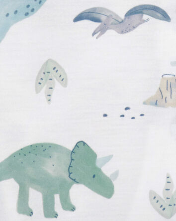 Toddler Boy 2-Piece Dinosaur Coat-Style Loose Fit Pajamas, 