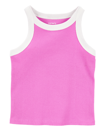 Toddler Ribbed Double Dutch Tank - Pink, 