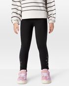 Toddler Star Cozy Fleece Leggings, image 1 of 8 slides
