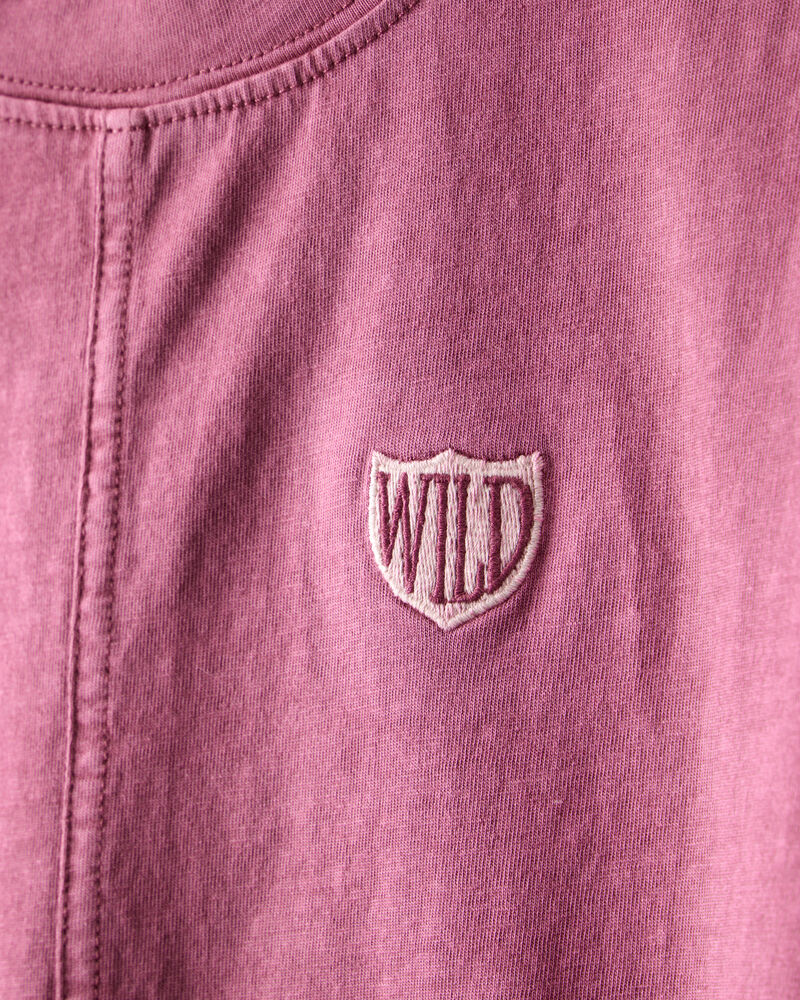 Boys Wild Cotton Short-Sleeve Tee - Red, image 2 of 4 slides