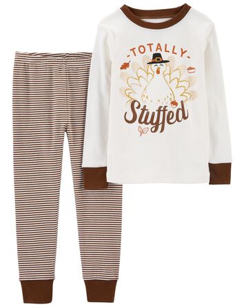 Toddler 2-Piece Thanksgiving 100% Snug Fit Cotton Pajamas, 