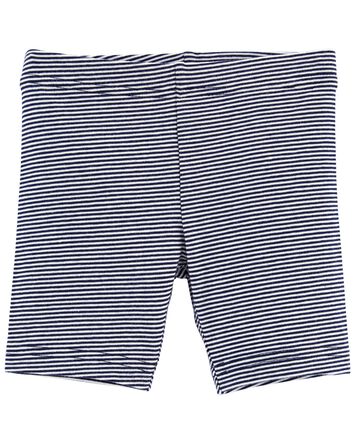 Striped Bike Shorts, 