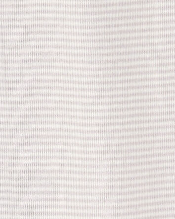 2-Pack Striped Elephant 2-Way Zip Cotton Sleep & Play Pajamas - Grey, 