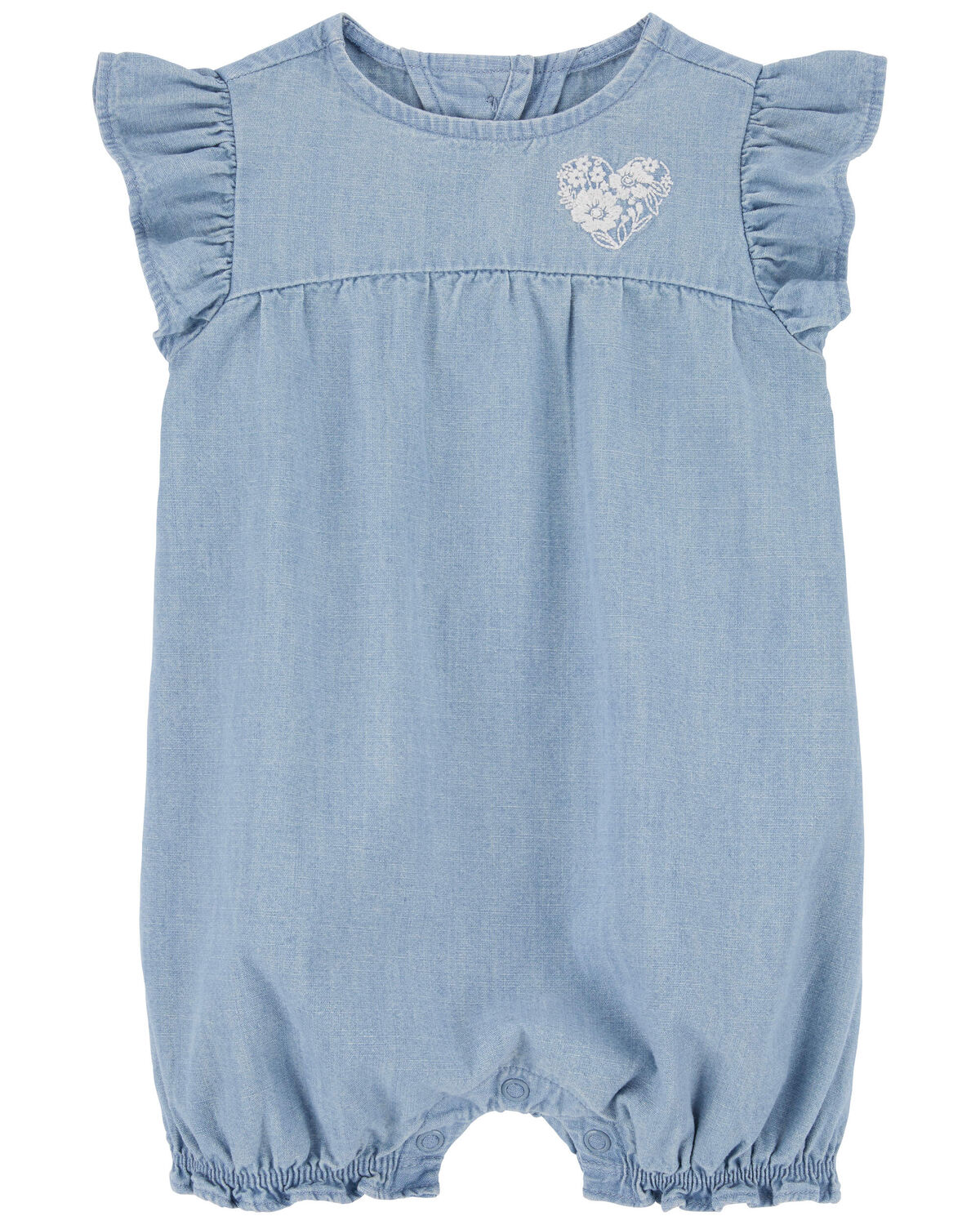 Chambray Baby Chambray Flutter Romper