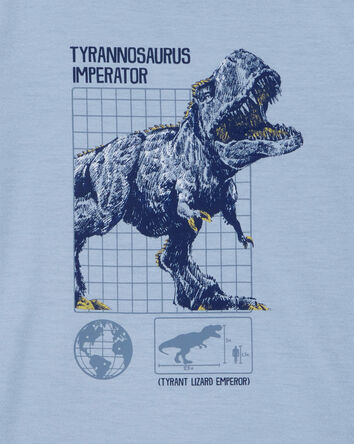Kid Dinosaur Loose Fit 2-Piece Pajamas - Blue, 