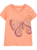 Orange - Toddler Butterfly Graphic Tee