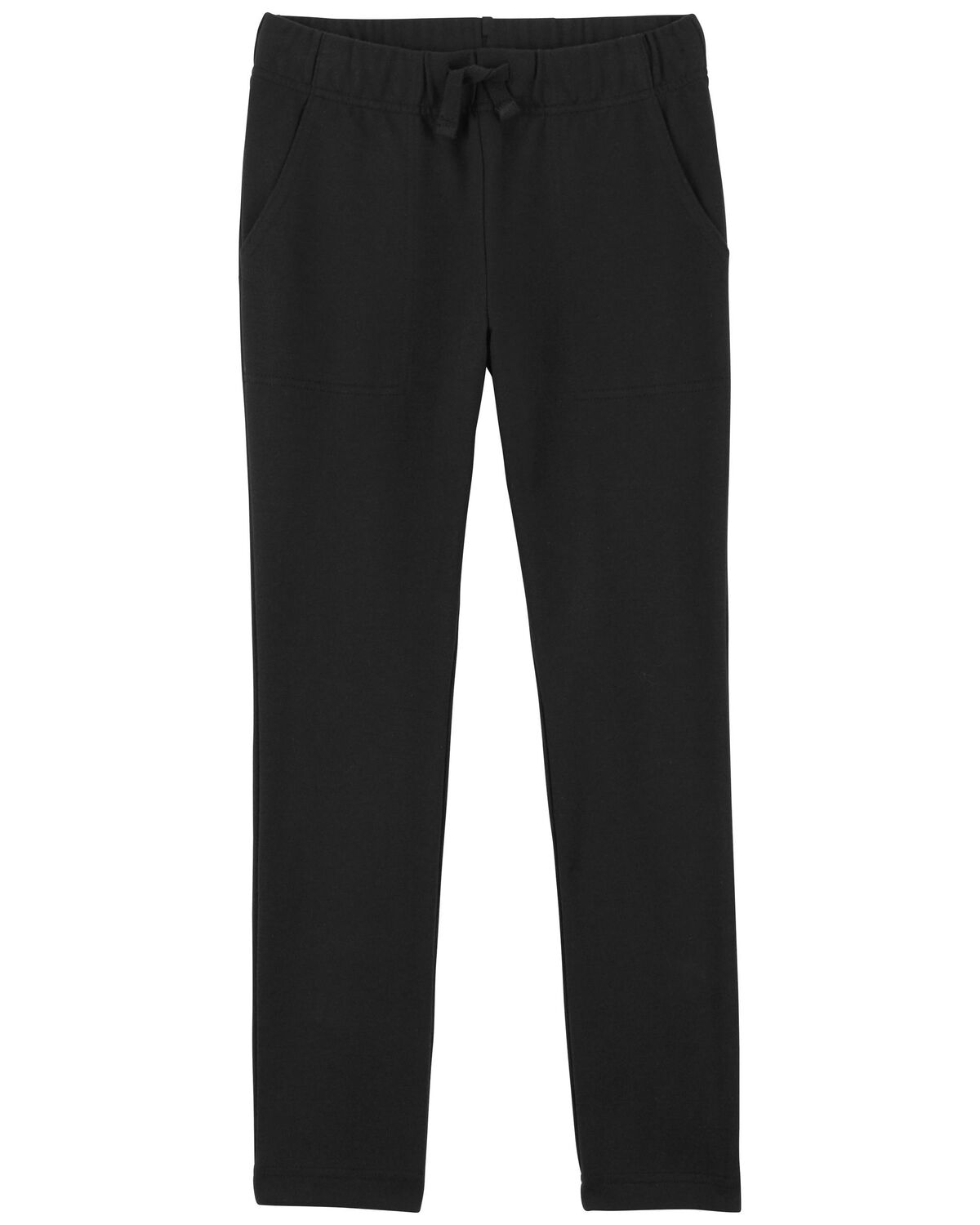 Black Kid French Terry Drawstring Pants