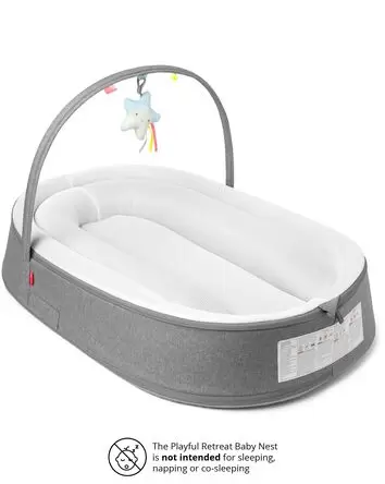 Playful Retreat Baby Nest - Grey Melange, 