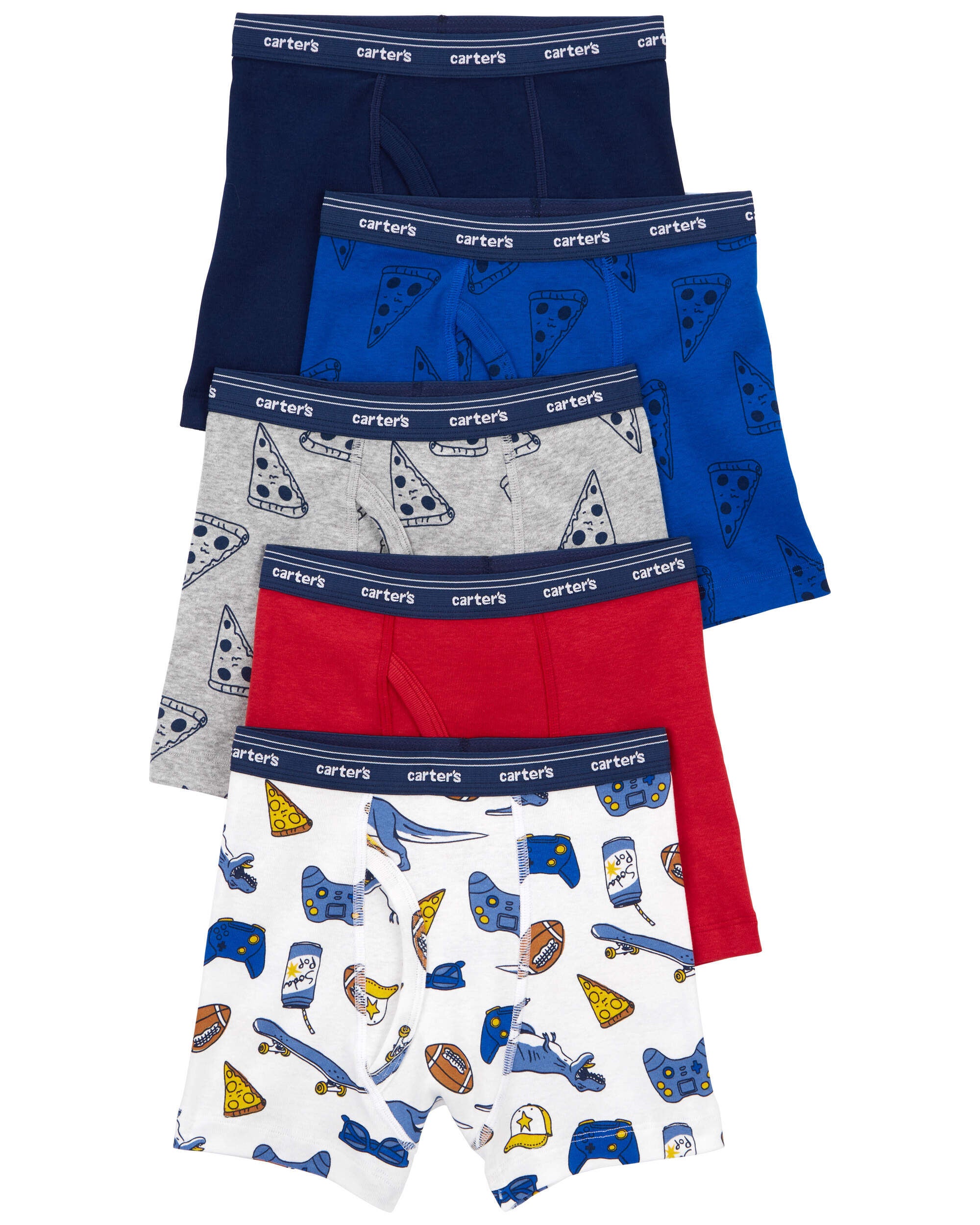Toddler 5 Pack Boxer Briefs Underwear