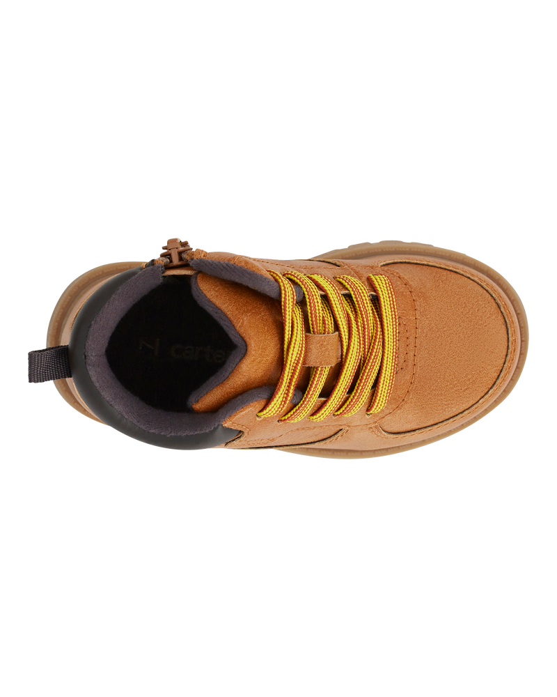 Kid High-Top Faux Leather Boots, image 4 of 7 slides