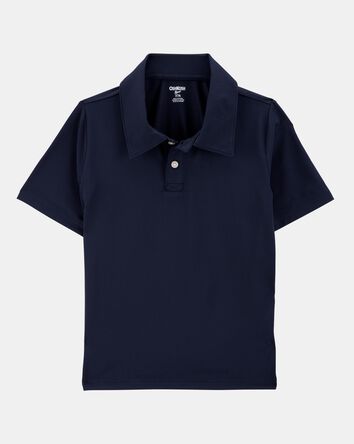 Kid 3-Pack Active Uniform Polo Shirts in Moisture Wicking BeCool&trade; Fabric - Navy, 