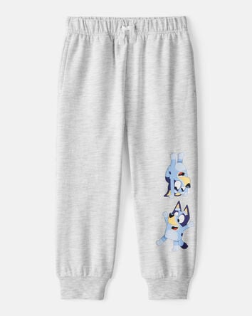 Toddler Boy Bluey French Terry Drawstring Joggers - Grey, 