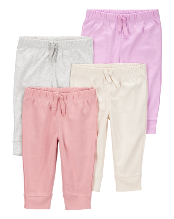Baby 4-Pack Pull-On Pants, 