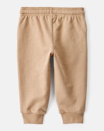 Baby Boy Construction French Terry Jogger - Tan, 