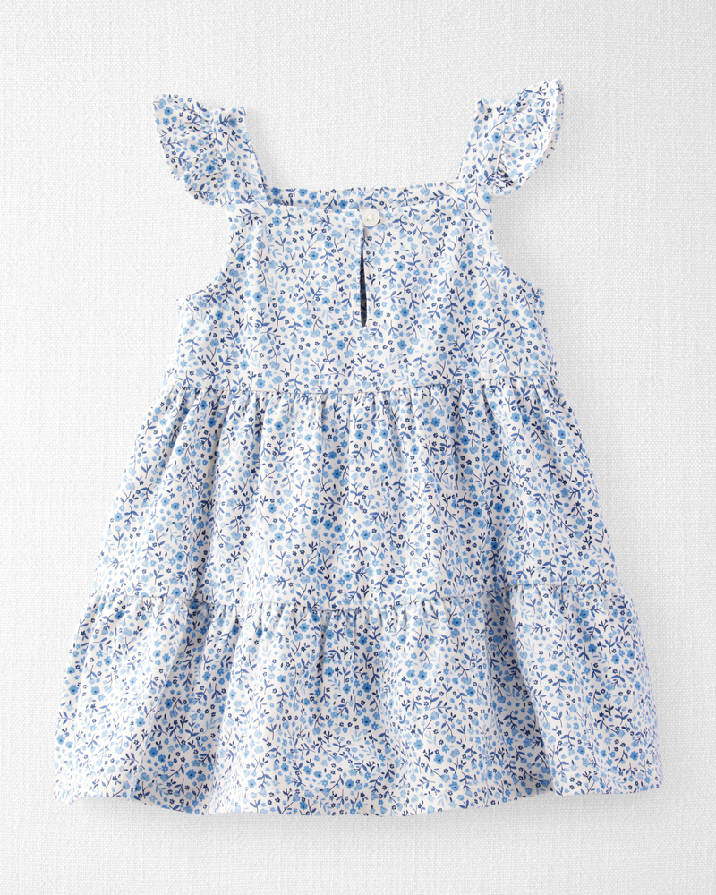 Baby Organic Cotton Dress in Meadow Bloom Print, image 2 of 5 slides