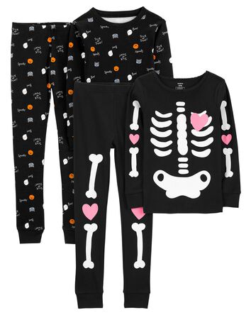 Kid 4-Piece Halloween Pajama Bundle, 