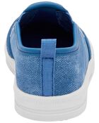 Toddler Quilted Chambray Pull-On Sneakers, image 3 of 7 slides