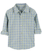 Toddler Plaid Button-Front Shirt, image 1 of 4 slides