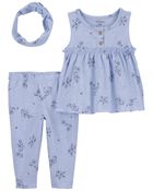 Baby 3-Piece Floral Little Outfit Set, image 1 of 3 slides