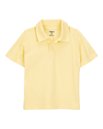 Toddler Pique Uniform Polo Shirt - Yellow, 