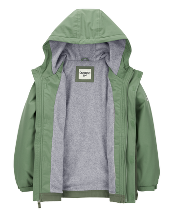Boys Midweight Color Block Jacket - Green, 
