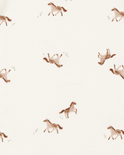 Baby Girl 5-Pack Floral Horses Short-Sleeve Cotton Bodysuits - Pink/Green, image 7 of 9 slides