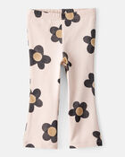 Baby Girl Floral Cotton Flare Leggings, image 1 of 4 slides