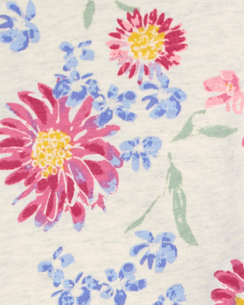 Toddler Sunflower Print Stretch Leggings, image 3 of 4 slides