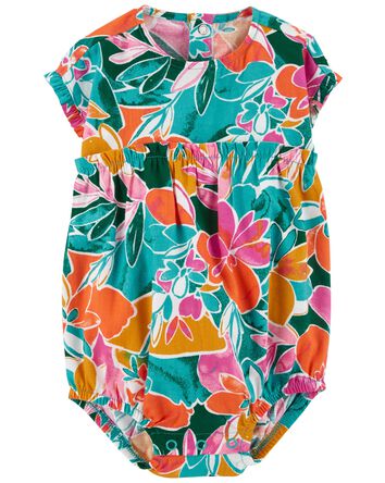 Baby Tropical Jersey Romper, 