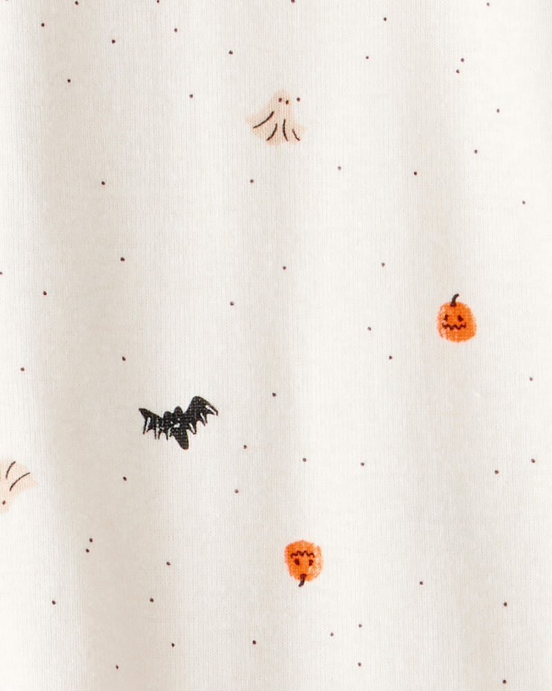 Baby 1-Piece Halloween 100% Snug Fit Cotton Footie Pajamas - Ivory, image 2 of 3 slides