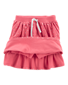 Kid Polka Dot Jersey Skort, image 2 of 4 slides