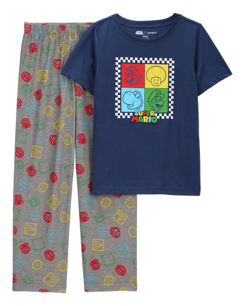 Kid Super Mario Bros™ Loose Fit 2-Piece Pajamas, 
