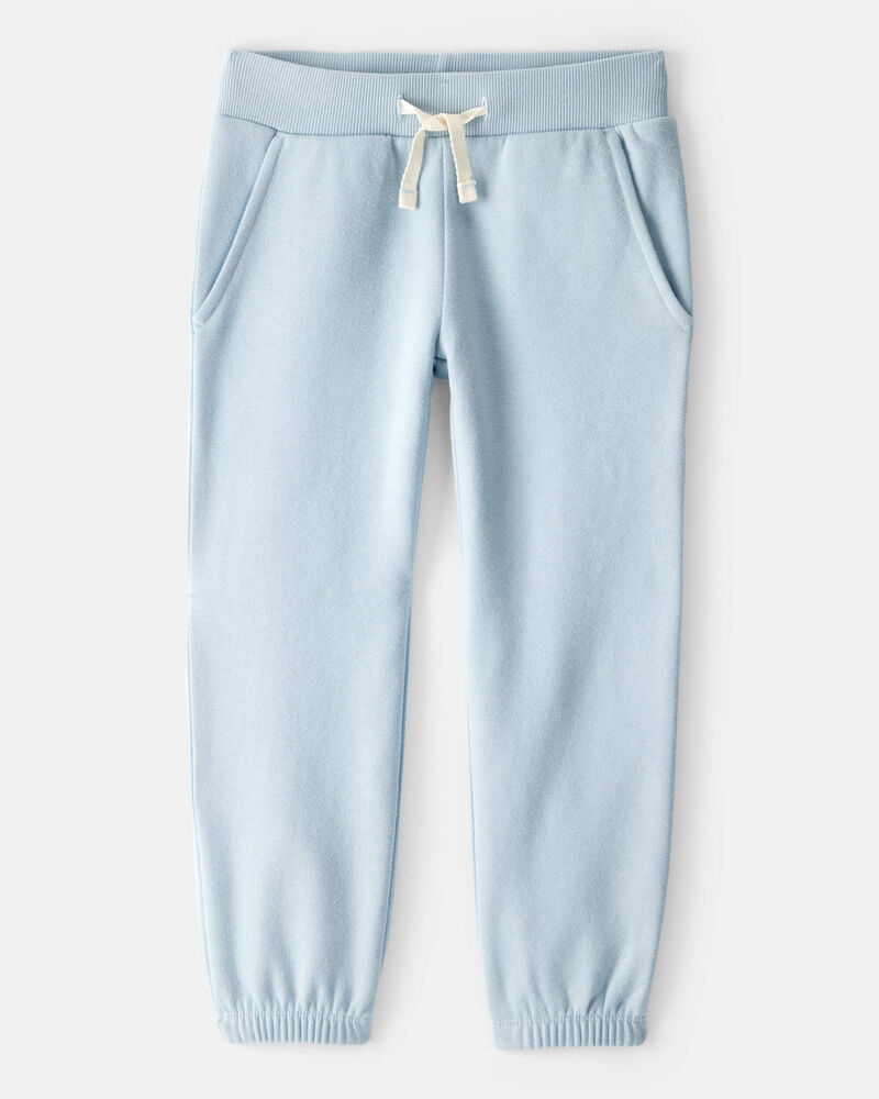 Toddler Girl Cotton Joggers - Blue, image 1 of 4 slides