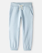 Toddler Girl Cotton Joggers - Blue, image 1 of 4 slides