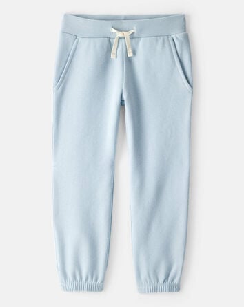 Toddler Girl Cotton Joggers - Blue, 