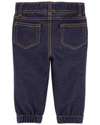 Baby Pull-On Faux Denim Pants, image 2 of 4 slides