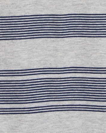 Striped Pocket Henley Tee, 