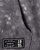 Boys French Terry Acid Wash Hoodie - Grey, image 2 of 3 slides