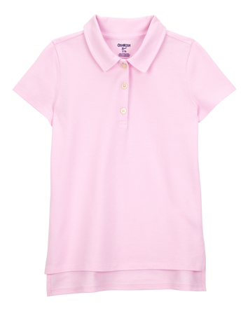 Kid Pique Uniform Polo Shirt - Pink, 