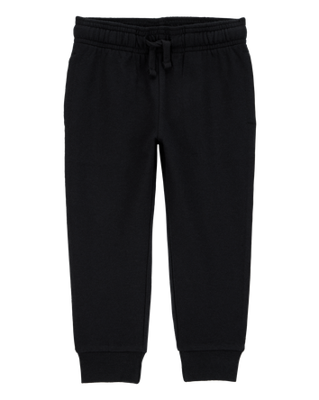 Toddler Pull-On Drawstring Joggers - Black, 