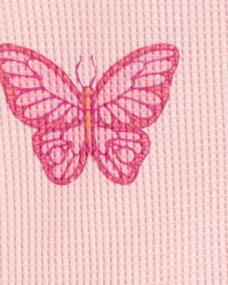 Baby Butterfly 2-Way Zip Thermal Sleep & Play Pajamas, image 2 of 4 slides