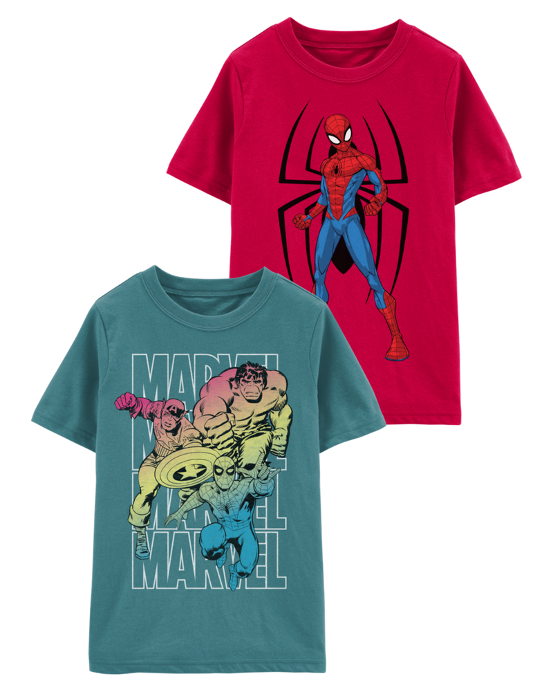 Kid 2-Pack ©Marvel Spider-Man Tees, image 1 of 5 slides