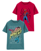 Kid 2-Pack ©Marvel Spider-Man Tees, image 1 of 5 slides